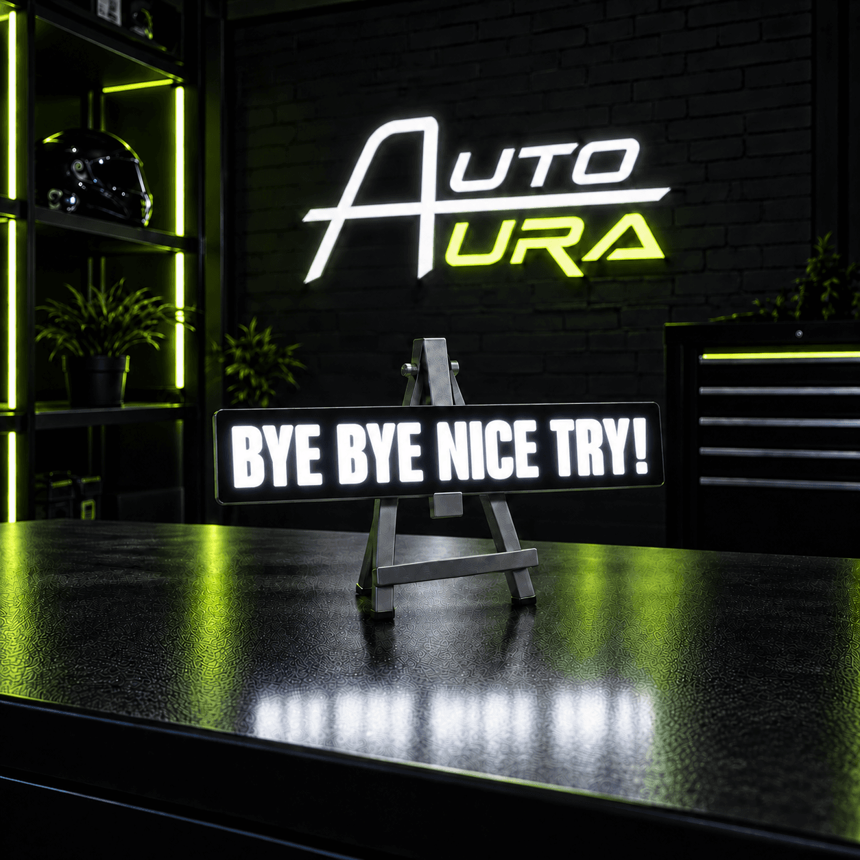 ELGlow™ ByeByeNiceTry LED stiker — animirani prikaz osvjetljenja