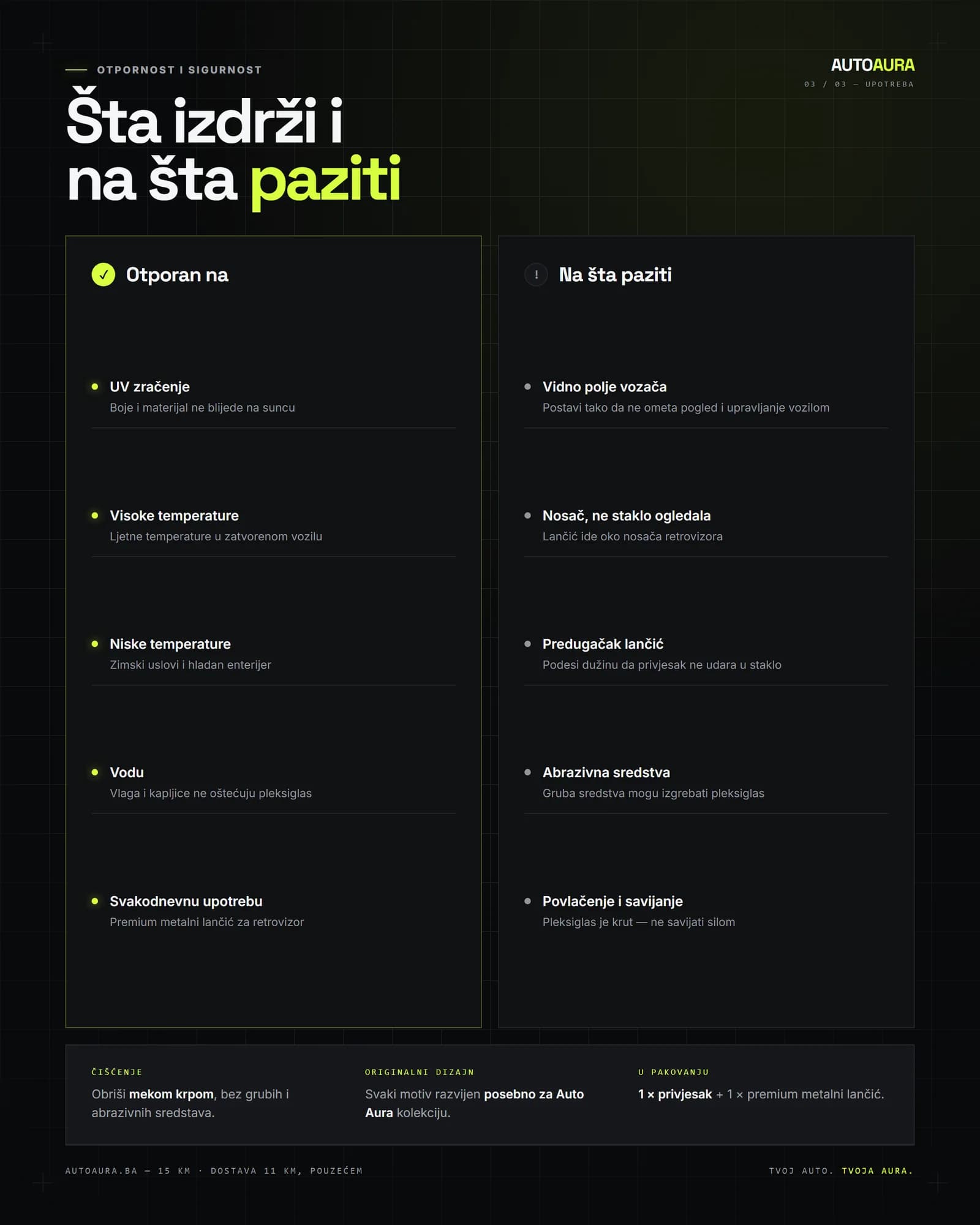 MirrorTag otpornost i savjeti za sigurnu upotrebu